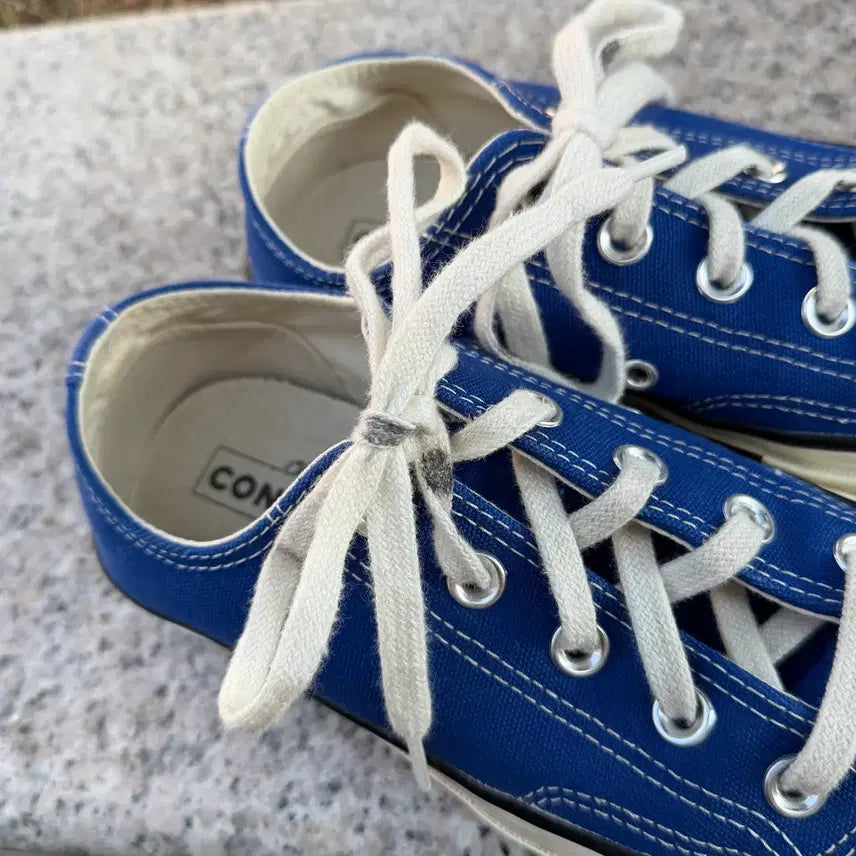 [BUNJANG] Converse Chuck 70 Low Vintage Canvas Rush Blue Sneakers / Converse 컨버스 척 70 로우 빈티지 캔버스 러쉬 블루