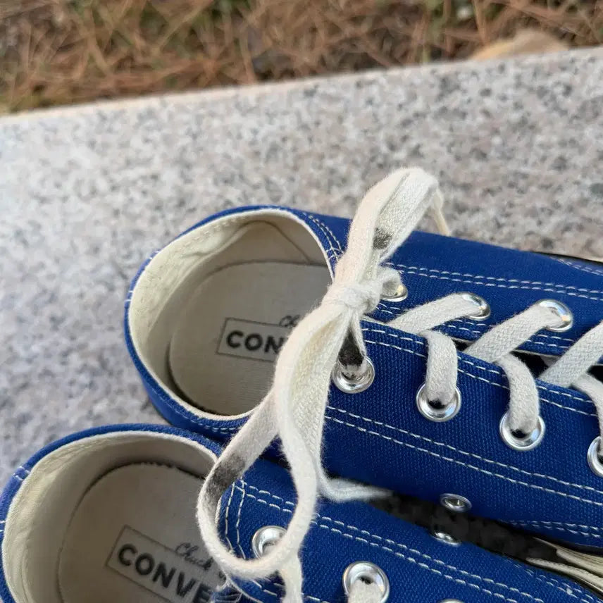 [BUNJANG] Converse Chuck 70 Low Vintage Canvas Rush Blue Sneakers / Converse 컨버스 척 70 로우 빈티지 캔버스 러쉬 블루