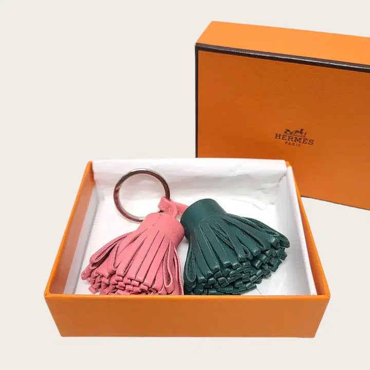 [BUNJANG] Hermès Carmen Uno Bag Charm / 에르메스 블루 드 말트 &amp; 로즈 사쿠라 카르멘 우노 백참