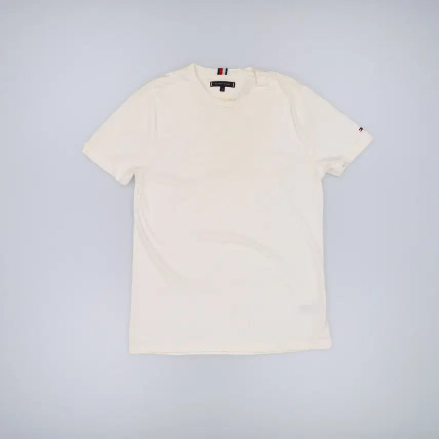 [BUNJANG] Tommy Hilfiger White Short Sleeve T-shirt / L 타미힐피거 화이트 반팔티 0320H1