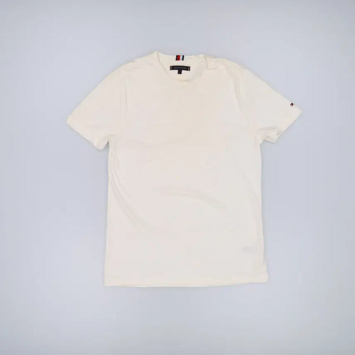 [BUNJANG] Tommy Hilfiger White Short Sleeve T-shirt / L 타미힐피거 화이트 반팔티 0320H1