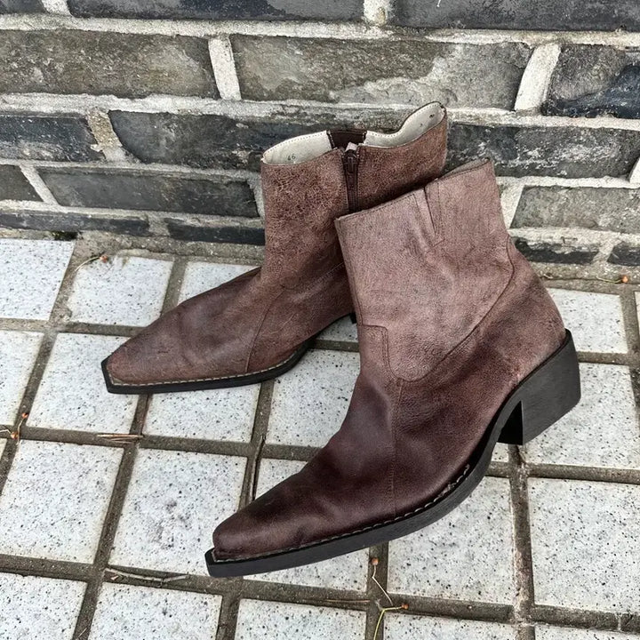 [BUNJANG] Vintage Brown Western Boots / 빈티지 브라운 웨스턴 부츠