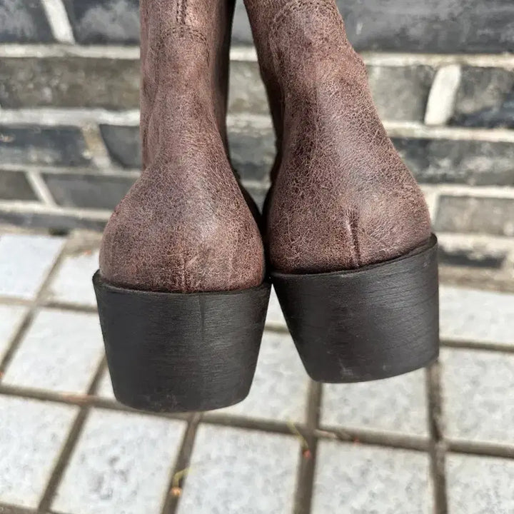 [BUNJANG] Vintage Brown Western Boots / 빈티지 브라운 웨스턴 부츠