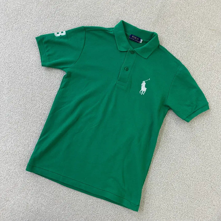 [BUNJANG] Polo Ralph Lauren Green Collar T-shirt / S 폴로랄프로렌 그린 카라 티셔츠 0319D