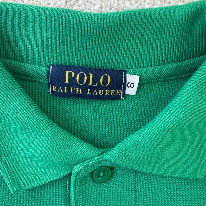 [BUNJANG] Polo Ralph Lauren Green Collar T-shirt / S 폴로랄프로렌 그린 카라 티셔츠 0319D