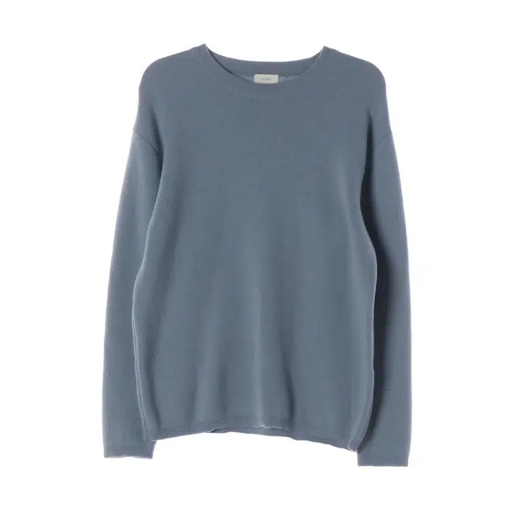[BUNJANG] Coore Wool Blend Regular Fit Round Knit Sweater Blue / 쿠어 울 블렌드 레귤러핏 라운드 니트 스웨터 블루