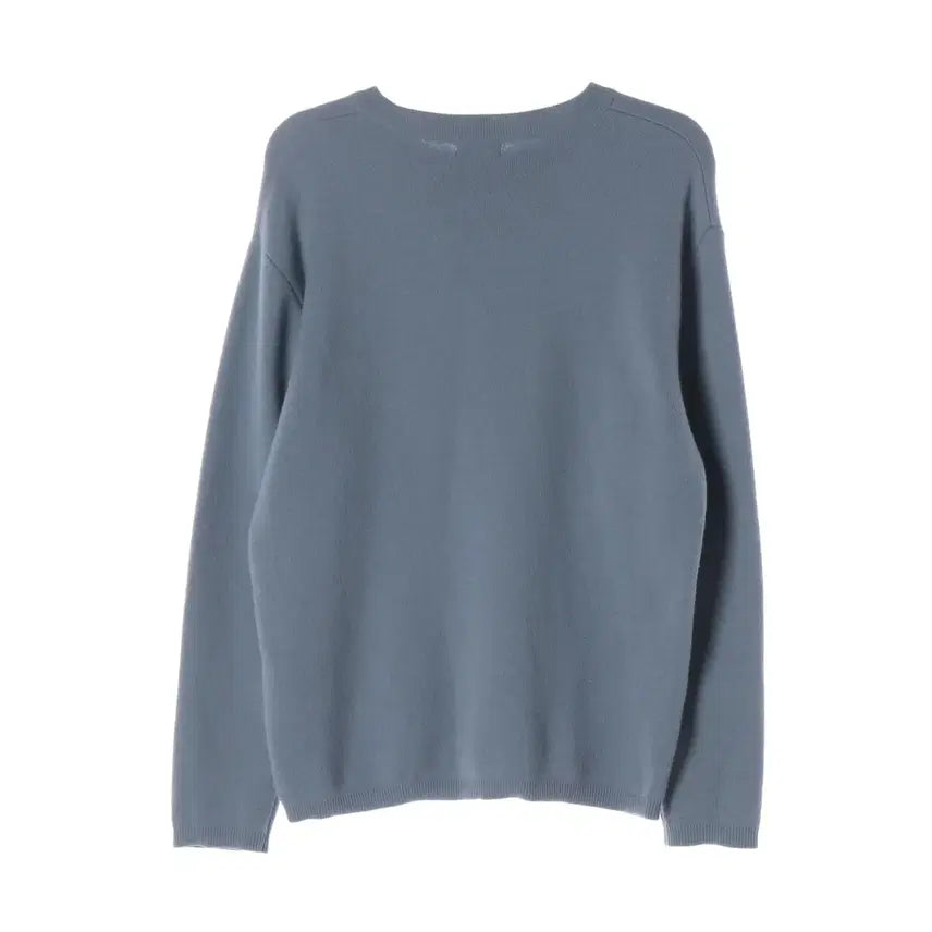 [BUNJANG] Coore Wool Blend Regular Fit Round Knit Sweater Blue / 쿠어 울 블렌드 레귤러핏 라운드 니트 스웨터 블루