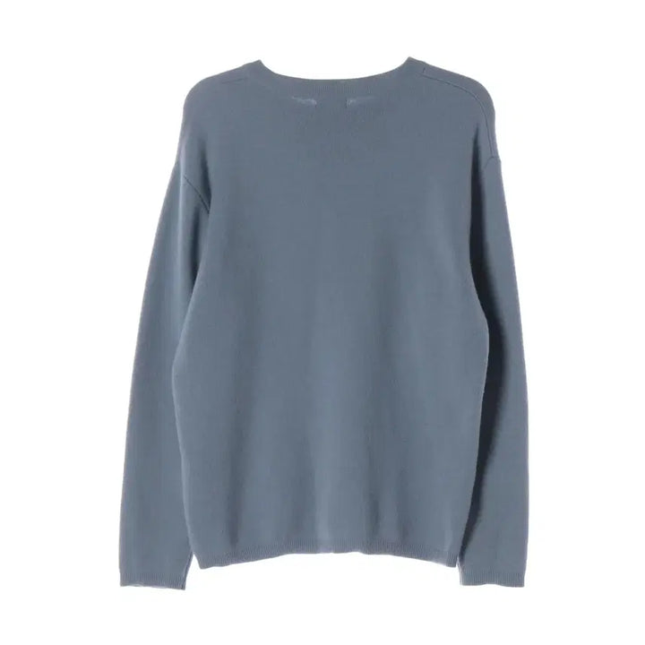 [BUNJANG] Coore Wool Blend Regular Fit Round Knit Sweater Blue / 쿠어 울 블렌드 레귤러핏 라운드 니트 스웨터 블루