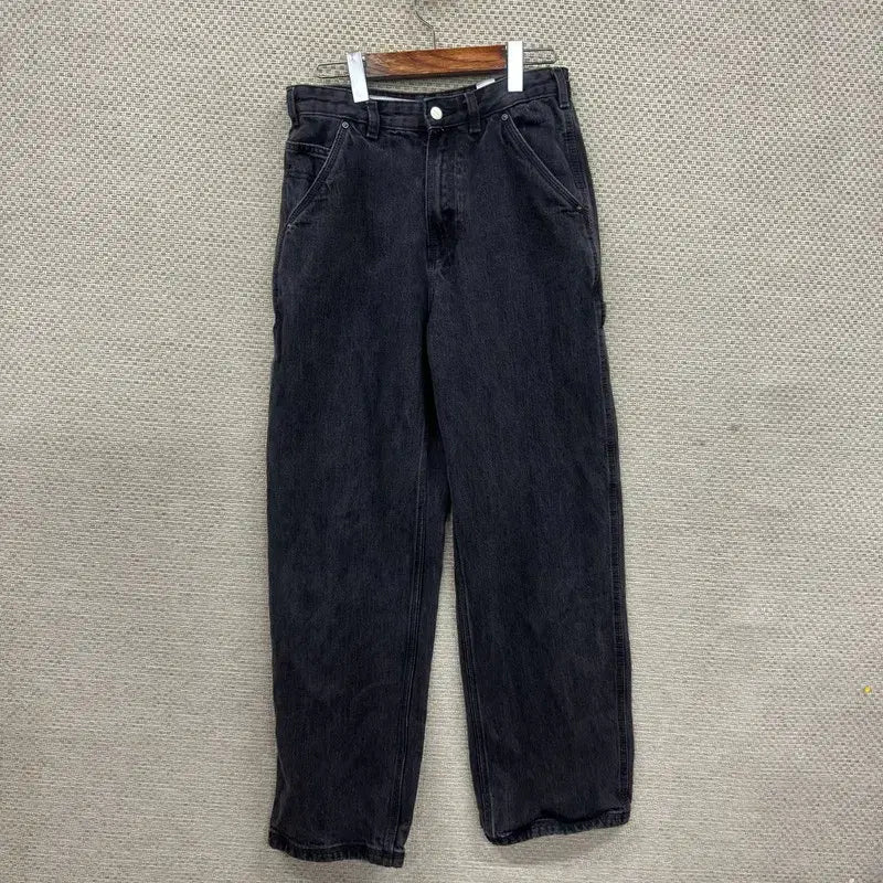 [BUNJANG] ZARA Carpenter Black Denim Pants 29 inch / 자라 ZARA 카펜터 흑청바지 29인치 M14279