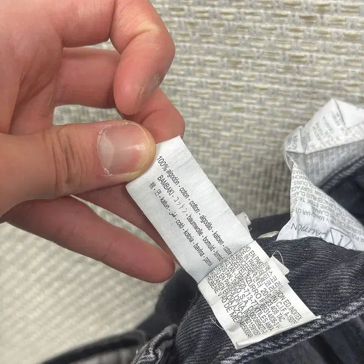 [BUNJANG] ZARA Carpenter Black Denim Pants 29 inch / 자라 ZARA 카펜터 흑청바지 29인치 M14279