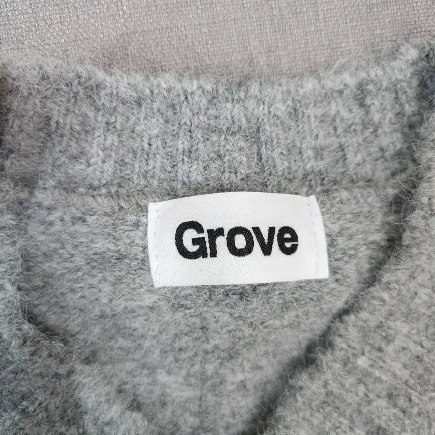 [BUNJANG] Grove Crop Long Sleeve Knit Top / Grove 그로브 크롭 긴팔 니트