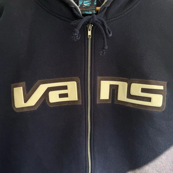 [BUNJANG] Vans Spellout Logo Hoodie Zip-up / 00s 반스 스펠아웃 로고 후드집업