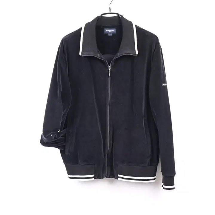 [BUNJANG] Burberry Golf Velvet Track Jacket / BURBERRY GOLF 버버리 골프 벨벳트레이닝 벨벳 져지집업 C268