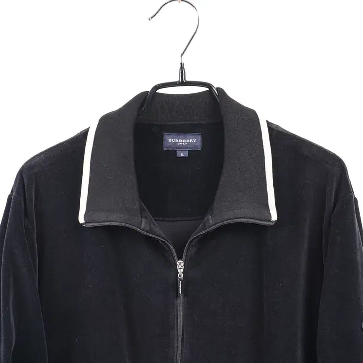 [BUNJANG] Burberry Golf Velvet Track Jacket / BURBERRY GOLF 버버리 골프 벨벳트레이닝 벨벳 져지집업 C268