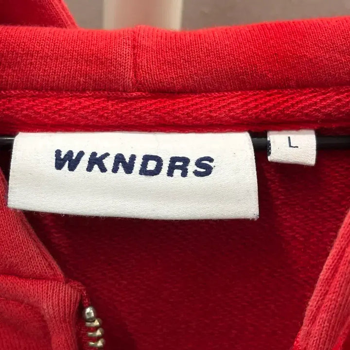 [BUNJANG] Weeekly Red Hoodie Zip-up (L) / 위캔더스 레드 후드집업 L