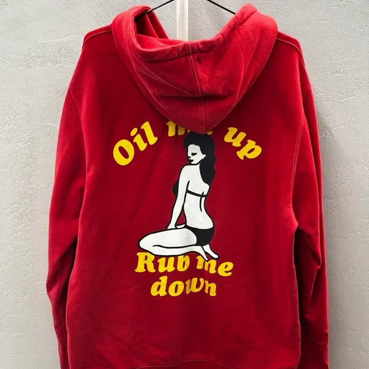 [BUNJANG] Weeekly Red Hoodie Zip-up (L) / 위캔더스 레드 후드집업 L