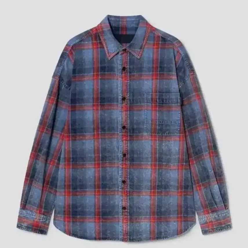 [BUNJANG] Juun.J Island Check Shirt / (48)준지 26ss 아일랜드 체크 셔츠
