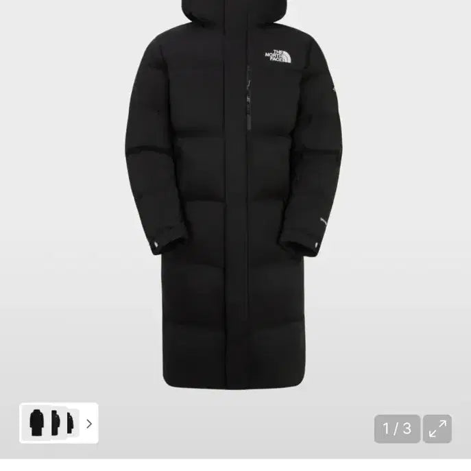[BUNJANG] The North Face Challenge Air Down Coat - Black / 노스페이스 챌린지 에어 다운 코트 블랙