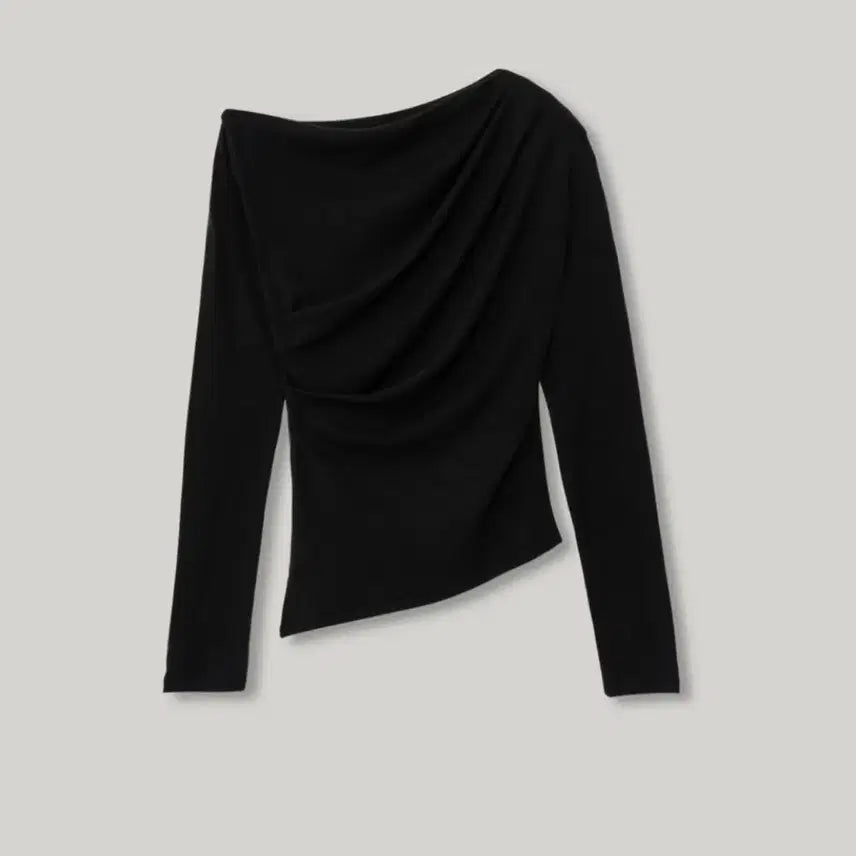 [BUNJANG] Archive J2U Drape T-shirt Black S / 아카이브제이투유 드레이프 티 블랙 S