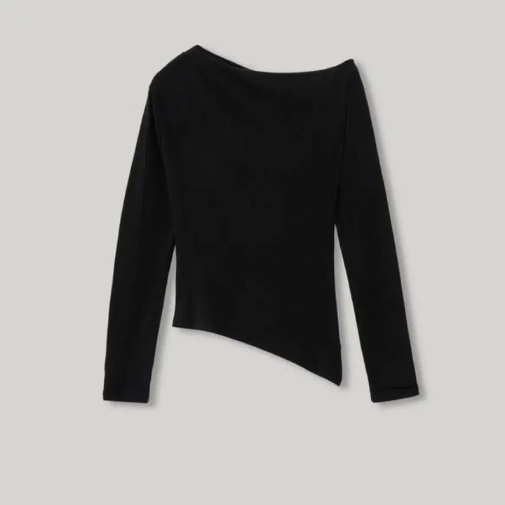 [BUNJANG] Archive J2U Drape T-shirt Black S / 아카이브제이투유 드레이프 티 블랙 S