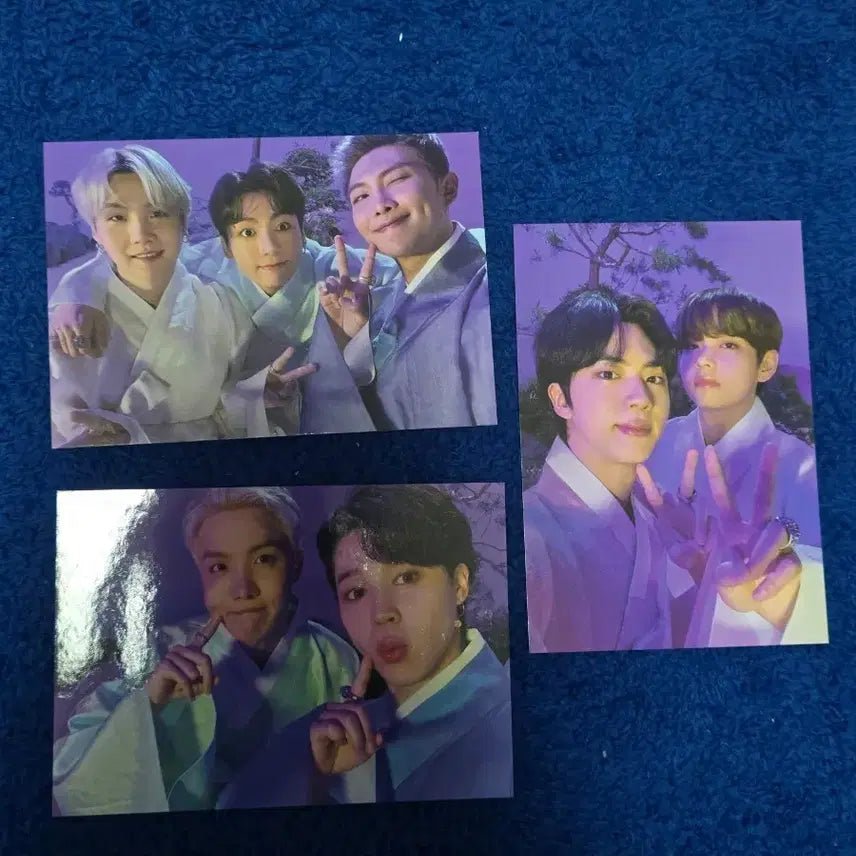 [BUNJANG] BTS Dalmajung Group Photocard Set / 방탄소년단 BTS 달마중 단체 포토카드 3장 세트
