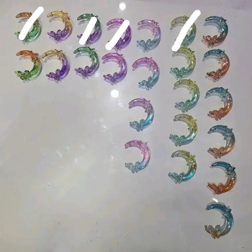 [BUNJANG] Aurora Acrylic Beads - Moon/Star/Butterfly / 오로라 달/별/나비 아크릴비즈 ㅡ 볼펜가능