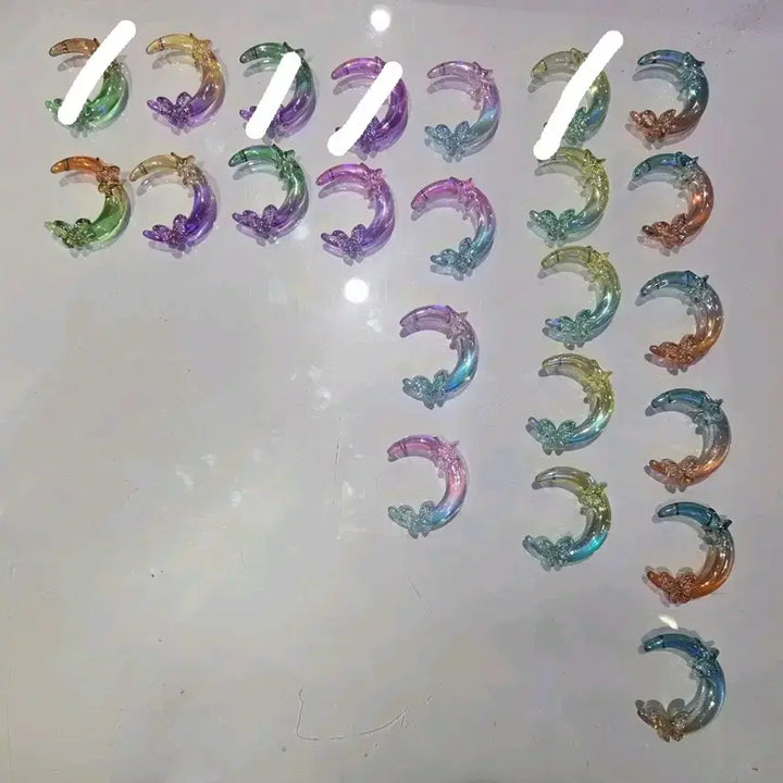 [BUNJANG] Aurora Acrylic Beads - Moon/Star/Butterfly / 오로라 달/별/나비 아크릴비즈 ㅡ 볼펜가능