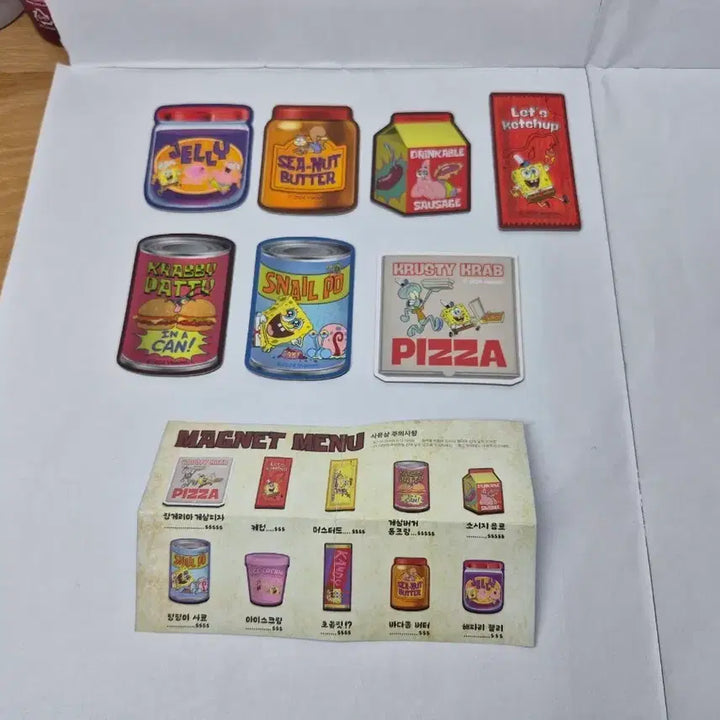[BUNJANG] SpongeBob Magnet 7-Piece Bundle Set / 스폰지밥 마그넷 7종 일괄