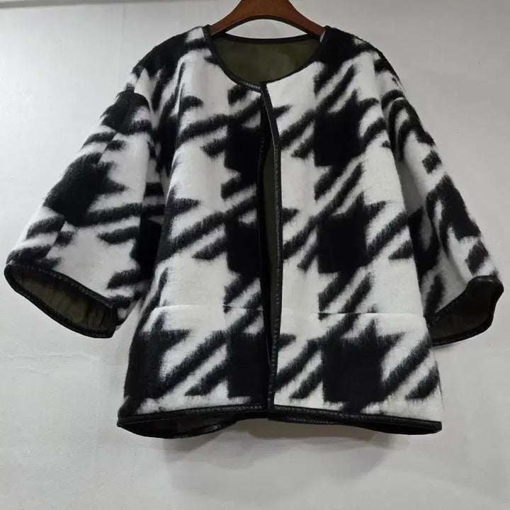 [BUNJANG] Haunt Check Alpaca 100% Jacket / 하운트체크 알파카 100% 자켓
