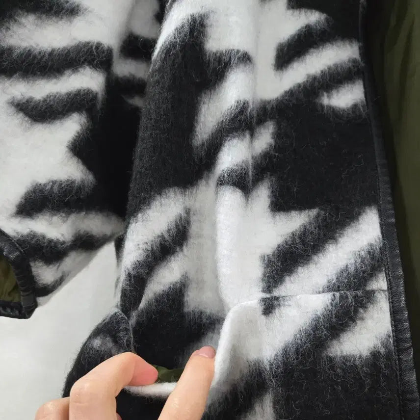 [BUNJANG] Haunt Check Alpaca 100% Jacket / 하운트체크 알파카 100% 자켓