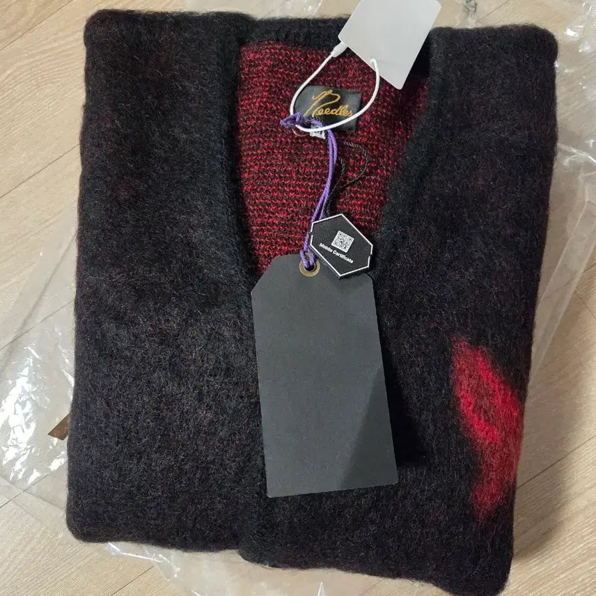 [BUNJANG] Needles x Studious Mohair Papillon Cardigan Black M / 니들스 x 스튜디오스 모헤어 빠삐용 1 가디건 블랙 m사이즈 팔아요