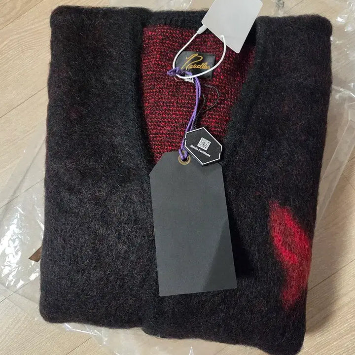 [BUNJANG] Needles x Studious Mohair Papillon Cardigan Black M / 니들스 x 스튜디오스 모헤어 빠삐용 1 가디건 블랙 m사이즈 팔아요