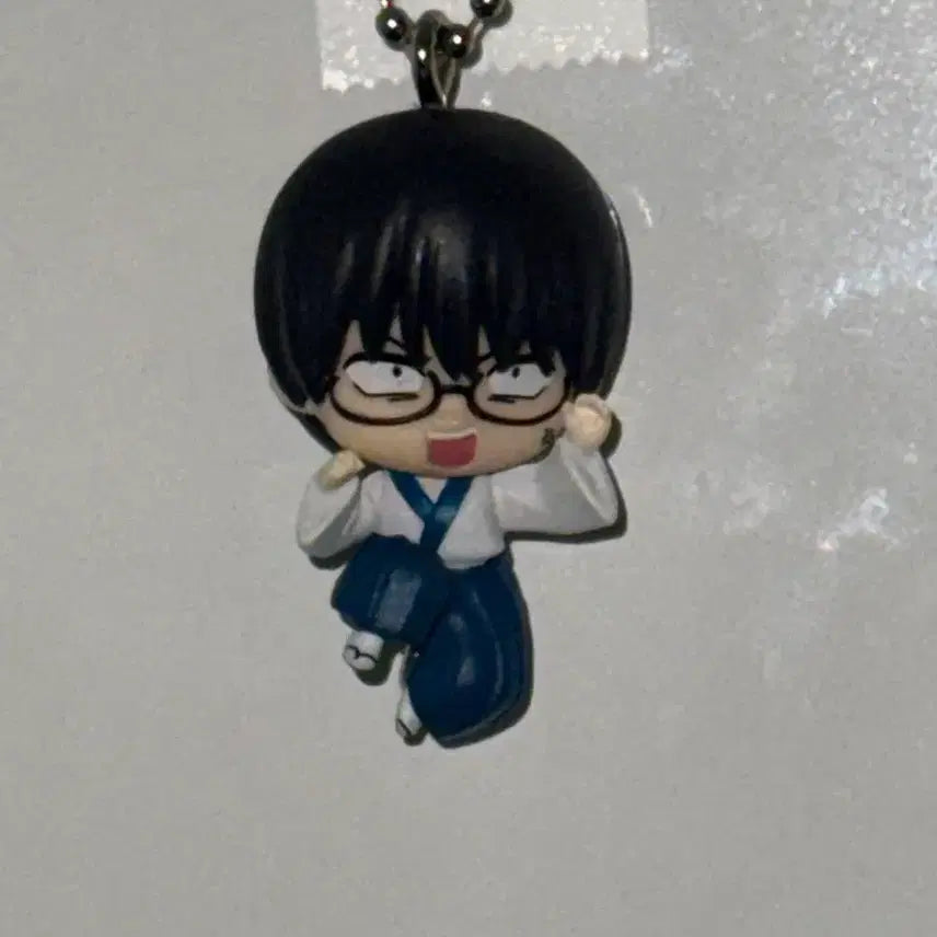 [BUNJANG] Gintama Shinpachi Keychain / 은혼 대롱가챠 신파치 군번줄