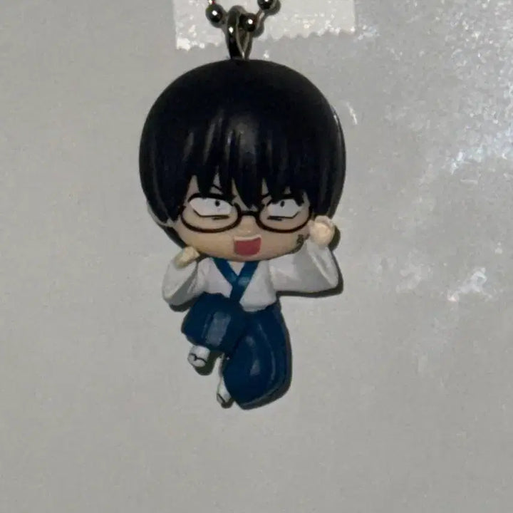 [BUNJANG] Gintama Shinpachi Keychain / 은혼 대롱가챠 신파치 군번줄