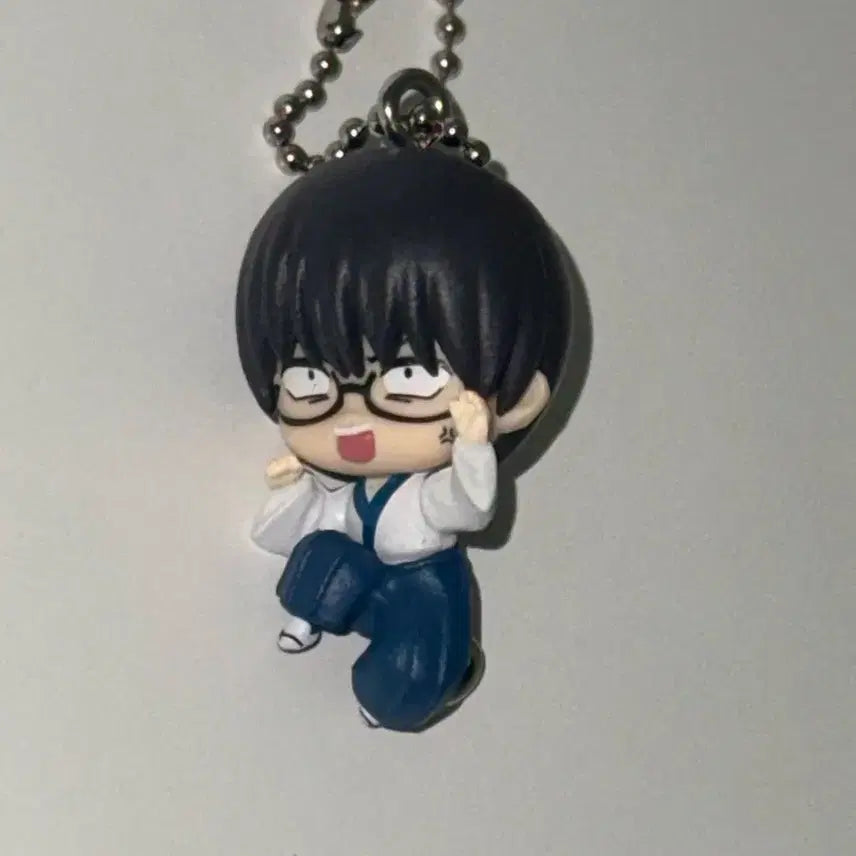 [BUNJANG] Gintama Shinpachi Keychain / 은혼 대롱가챠 신파치 군번줄