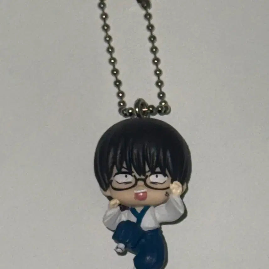 [BUNJANG] Gintama Shinpachi Keychain / 은혼 대롱가챠 신파치 군번줄