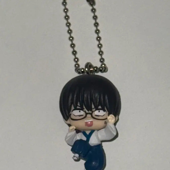 [BUNJANG] Gintama Shinpachi Keychain / 은혼 대롱가챠 신파치 군번줄