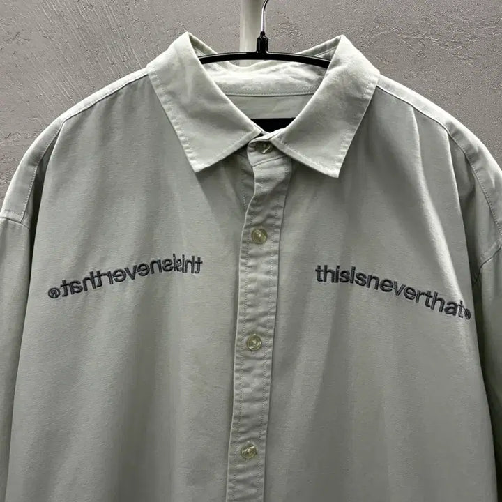[BUNJANG] thisisneverthat Mint Long Sleeve Shirt L / 디스이즈네버댓 셔츠 민트색 긴팔 L