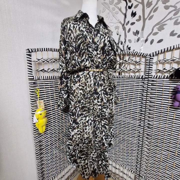 [BUNJANG] ZARA Leopard Print Shirt Dress / 자라 레오파드 셔츠 원피스