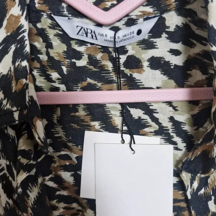 [BUNJANG] ZARA Leopard Print Shirt Dress / 자라 레오파드 셔츠 원피스