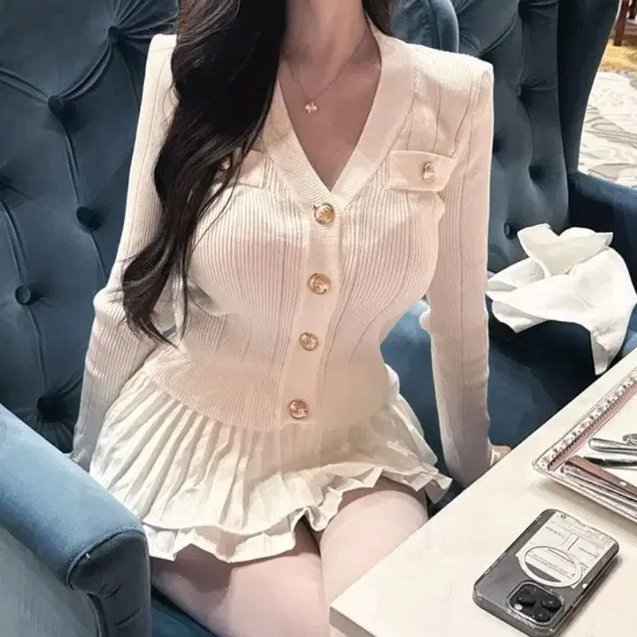 [SOLD OUT] 수입의류블리스민 금장가디건(새상품)