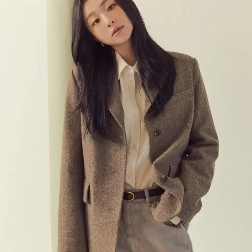 [BUNJANG] Depound Dark Brown Patch Jacket / 드파운드 다크브라운 패치 자켓