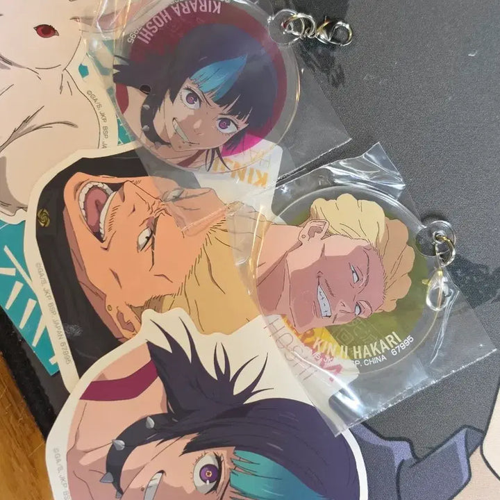 [BUNJANG] Jujutsu Kaisen Kiraara and Hakari Acrylic Keychain Set / 주술회전 사멸회유 제일복권 M상 키라라 하카리 세트