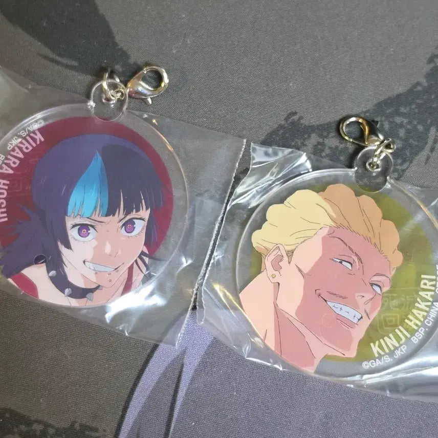 [BUNJANG] Jujutsu Kaisen Kiraara and Hakari Acrylic Keychain Set / 주술회전 사멸회유 제일복권 M상 키라라 하카리 세트