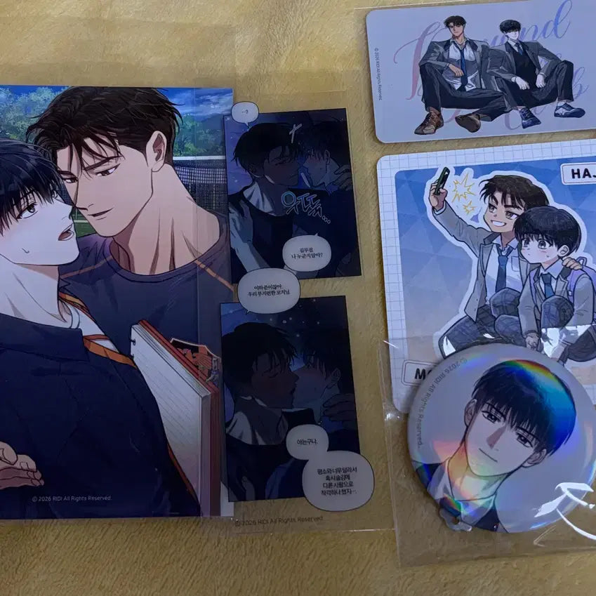 [BUNJANG] Fantasy Boys Halfline Postcard Header Hologram Can Badge Coaster POB / 일괄 판타지트 하프라인 홀로그램 캔뱃지 코스터 입장특전