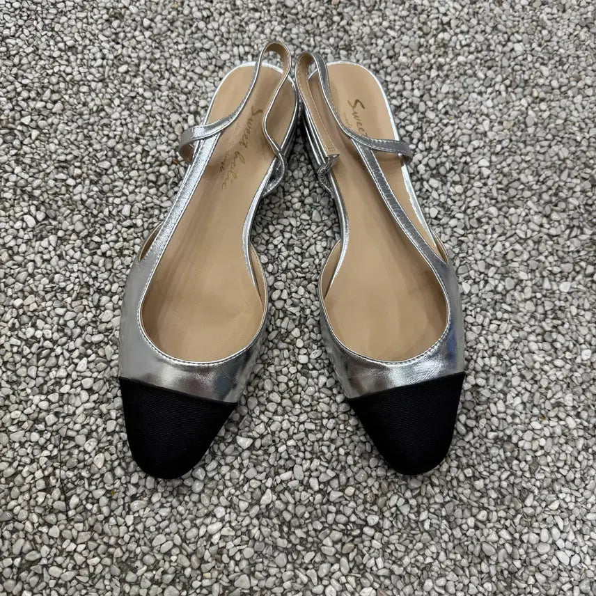 [BUNJANG] Leather Slingback Flat Shoes 230 / 양가죽 슬링백 플랫 단화 230 새제품