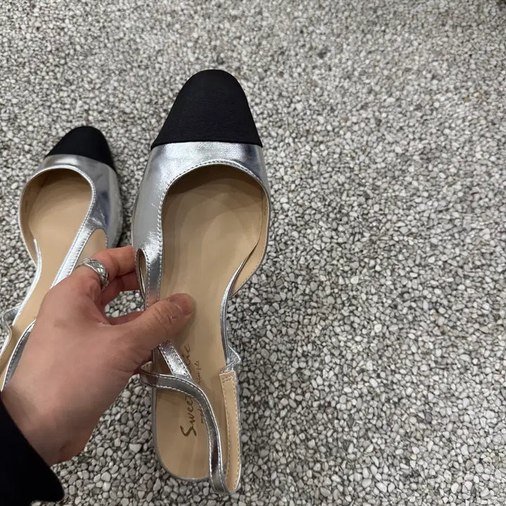 [BUNJANG] Leather Slingback Flat Shoes 230 / 양가죽 슬링백 플랫 단화 230 새제품