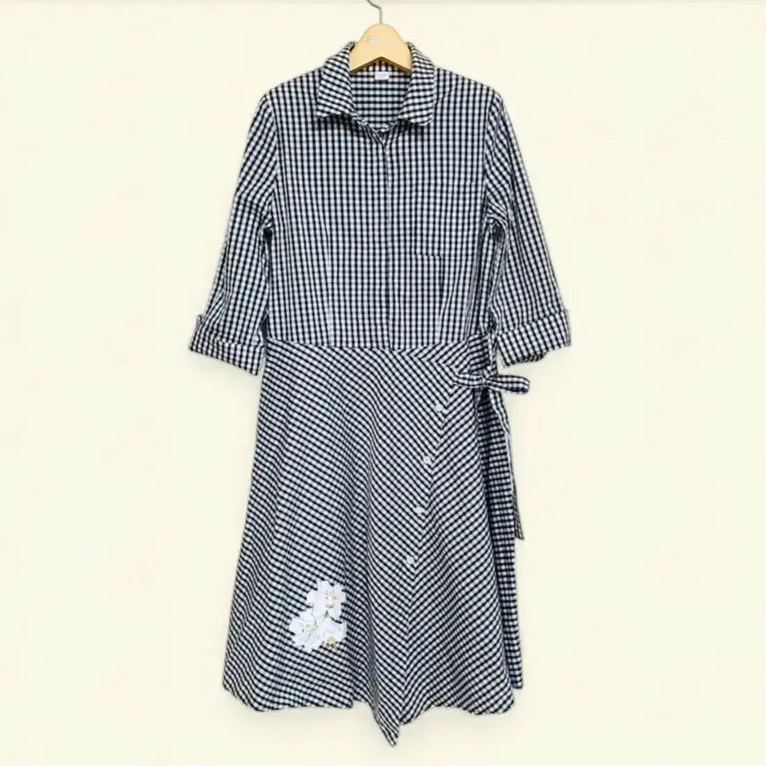 [SOLD OUT] 77 여성 원피스 체크 원피스 여자 100 스판 스커트 치마 정장 캐주얼