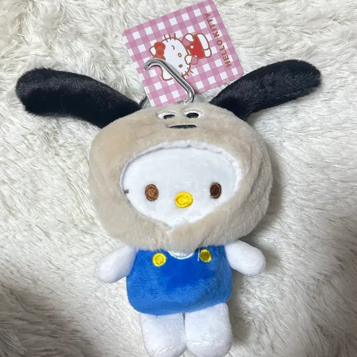 [BUNJANG] Sanrio Hello Kitty Gromit Mascot Keyring / 산리오 그로밋 탈을 쓴 헬로키티 키링