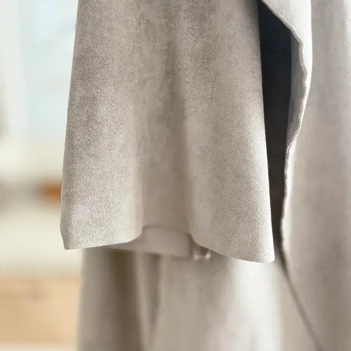 [BUNJANG] Unbranded Suede-Feel Lightweight Coat / 세무 느낌 패브릭  가벼운 코트